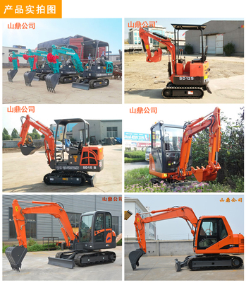 7噸左右的小型輪式挖掘機 小型市政工程的微型輪式挖掘機 膠輪